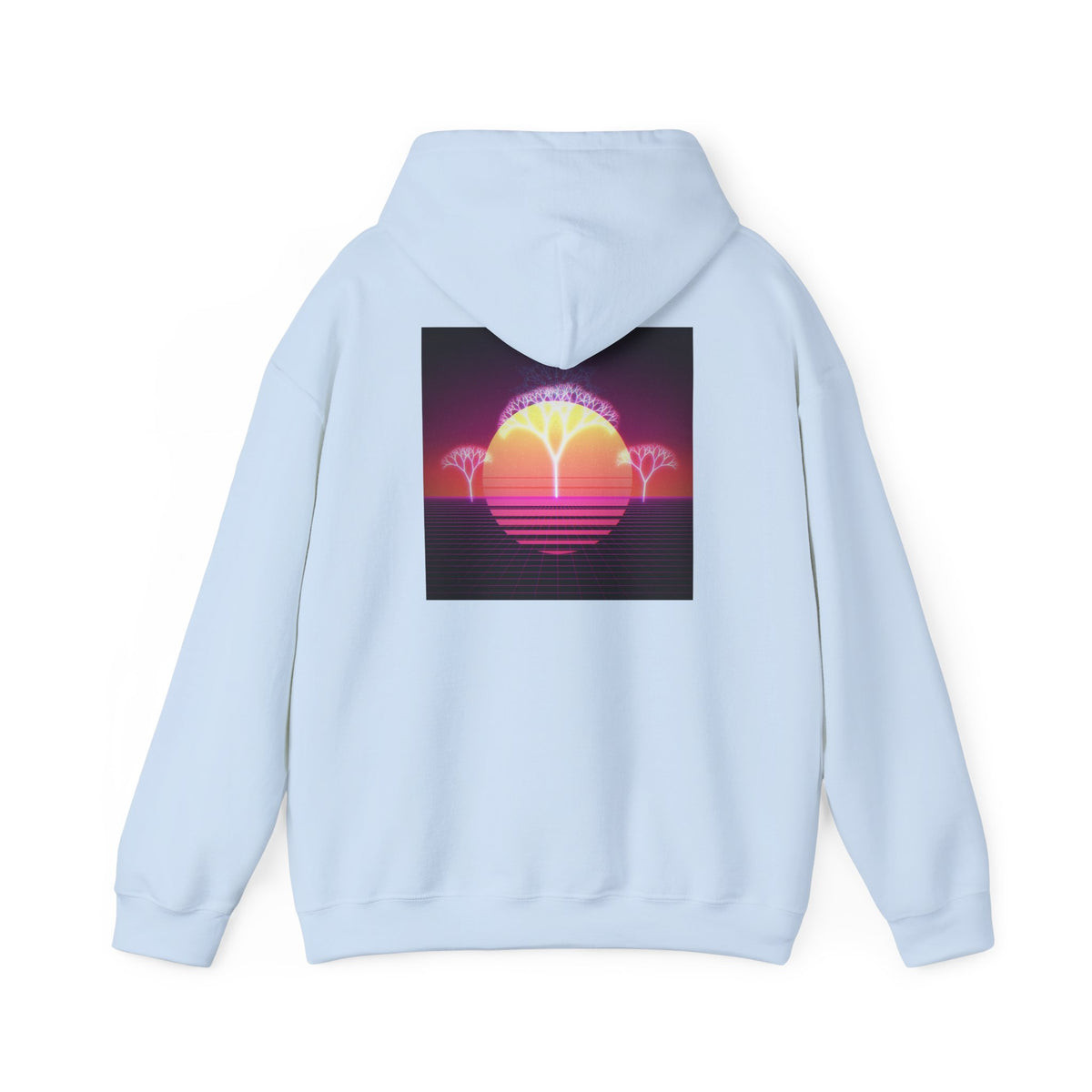 Felpa con cappuccio Retro Sunset Tree of Life