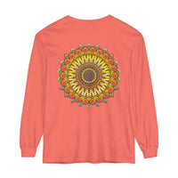Intricate Mandala Unisex Long Sleeve T-Shirt with vibrant, detailed design