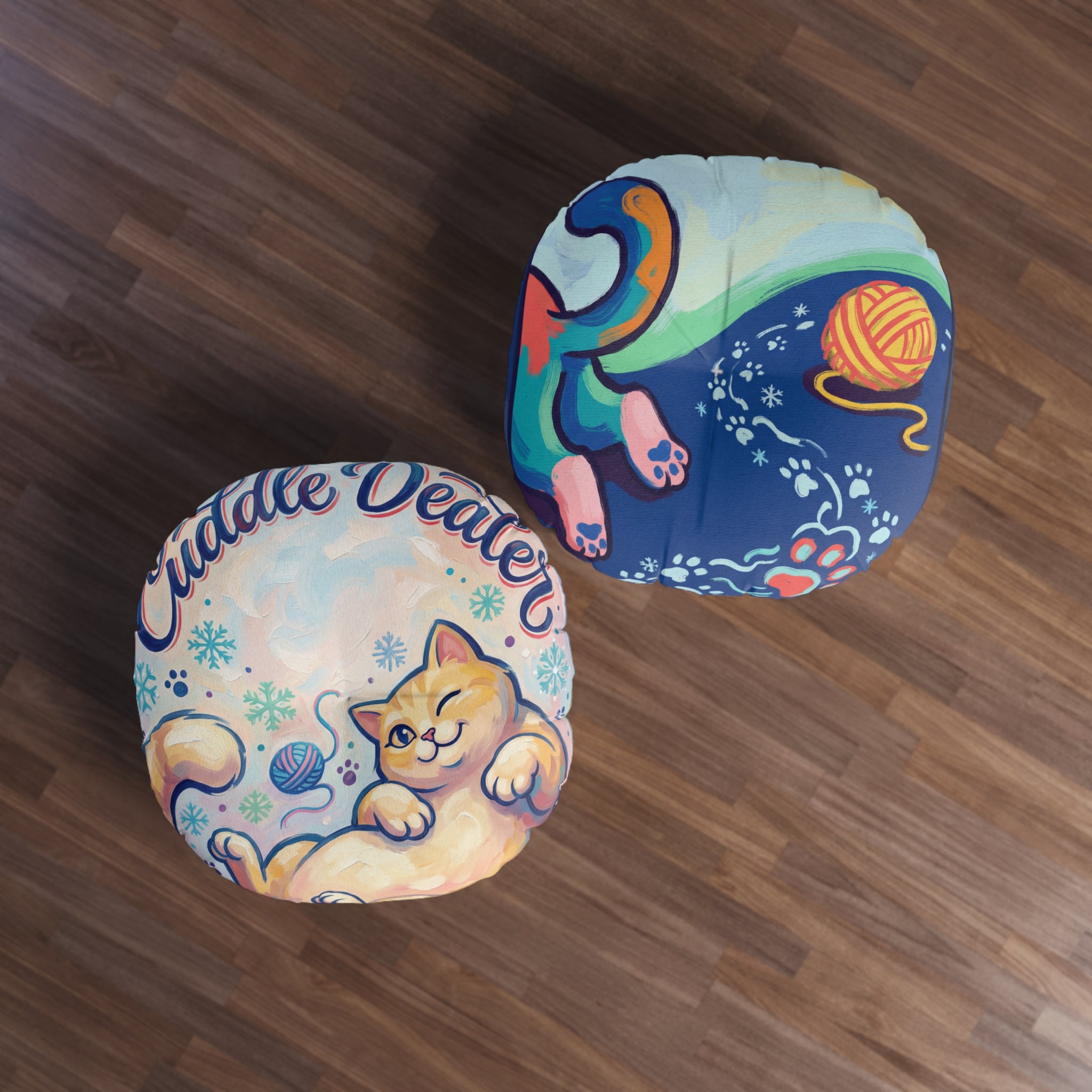 Cuddle Dealer Cat Round Floor Cushion