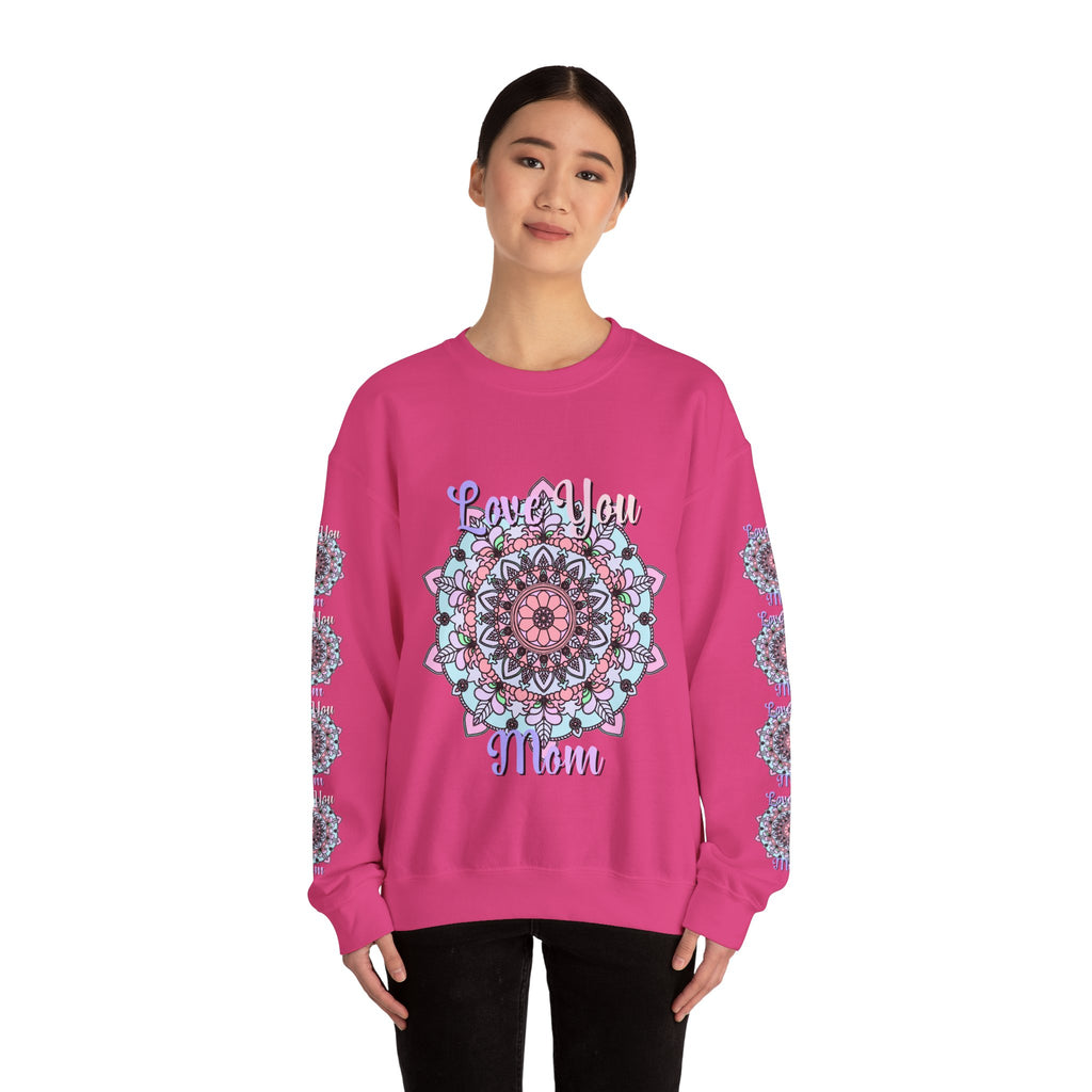 Felpa Mandala per la Mamma con Design Accorato dai Toni Tenui
