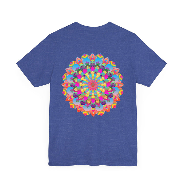 Beautiful Mandala Tee with Floral Patterns and Inner Peace Symbolism