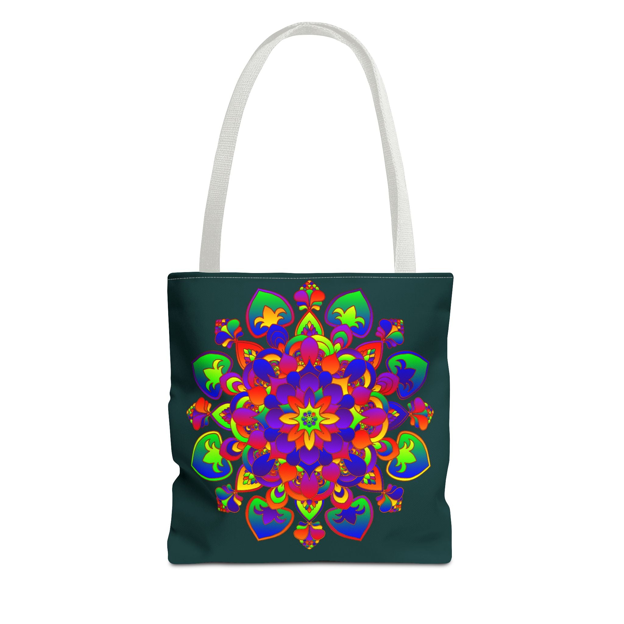 Beautiful Mandala Mystical Nature Tote Bag featuring intricate floral and nature-inspired design, perfect for carrying all your essentials in style