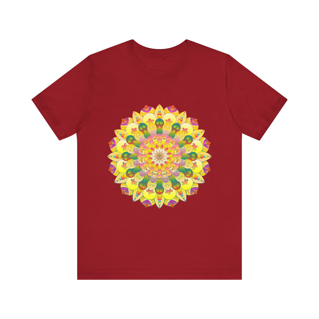 Vibrant Mandala Tee featuring intricate design symbolizing spiritual peace and harmony, perfect for yoga and meditation enthusiasts