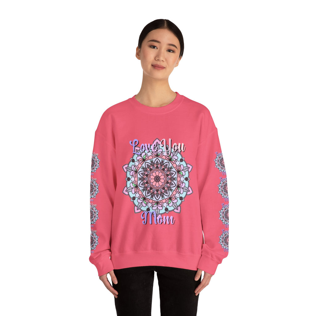 Felpa Mandala per la Mamma con Design Accorato dai Toni Tenui