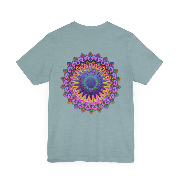 Vibrant Mandala T-Shirt featuring intricate design for spiritual peace and harmony