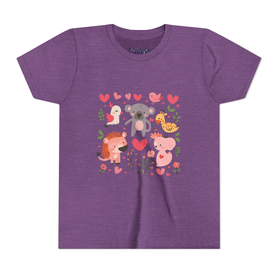 Adorable Animal Love Youth Tee, Cute Kids Shirt, Animal Graphic Tee, Children's Gift, Birthday or Holiday Outfit