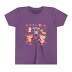 Entzückendes Animal Love Jugend T-Shirt, Süßes Kindershirt, Tier Grafik T-Shirt, Kindergeschenk, Geburtstags- oder Urlaubsoutfit 