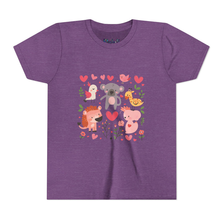 Adorable Animal Love Youth Tee, Cute Kids Shirt, Animal Graphic Tee, Children's Gift, Birthday or Holiday Outfit