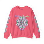 Felpa Girocollo Legame Madre-Figlia — Regalo di Famiglia Mandala Floreale