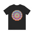 Bohemian Mandala Tee with Peaceful Lotus Flower and Sacred Geometry