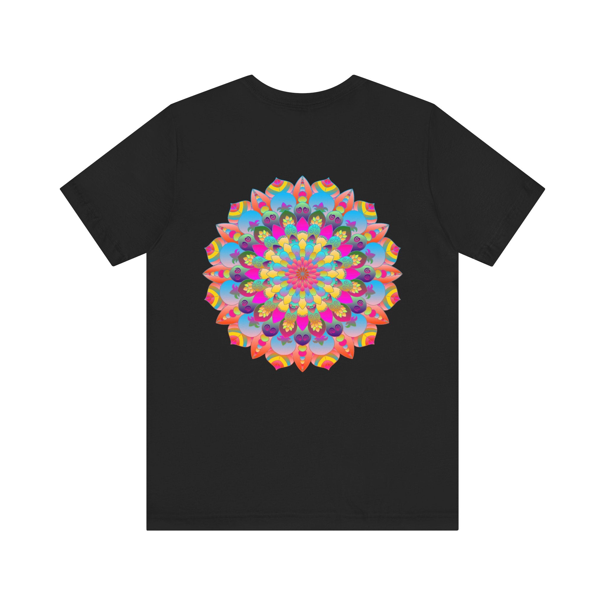 Bohemian Mandala Tee with Peaceful Lotus Flower and Sacred Geometry