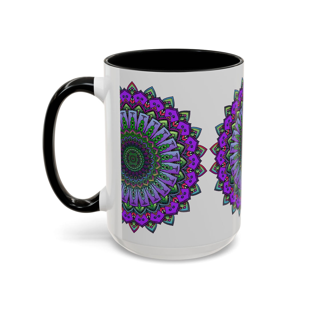 Vibrant Mandala Mug featuring stunning spiritual art and intricate design