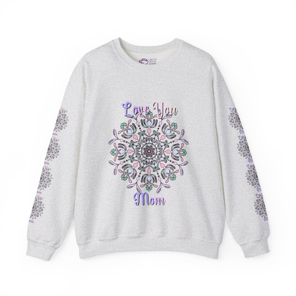 Felpa Mandala "Mamma Potente" in Morbide Tonalità Pastello