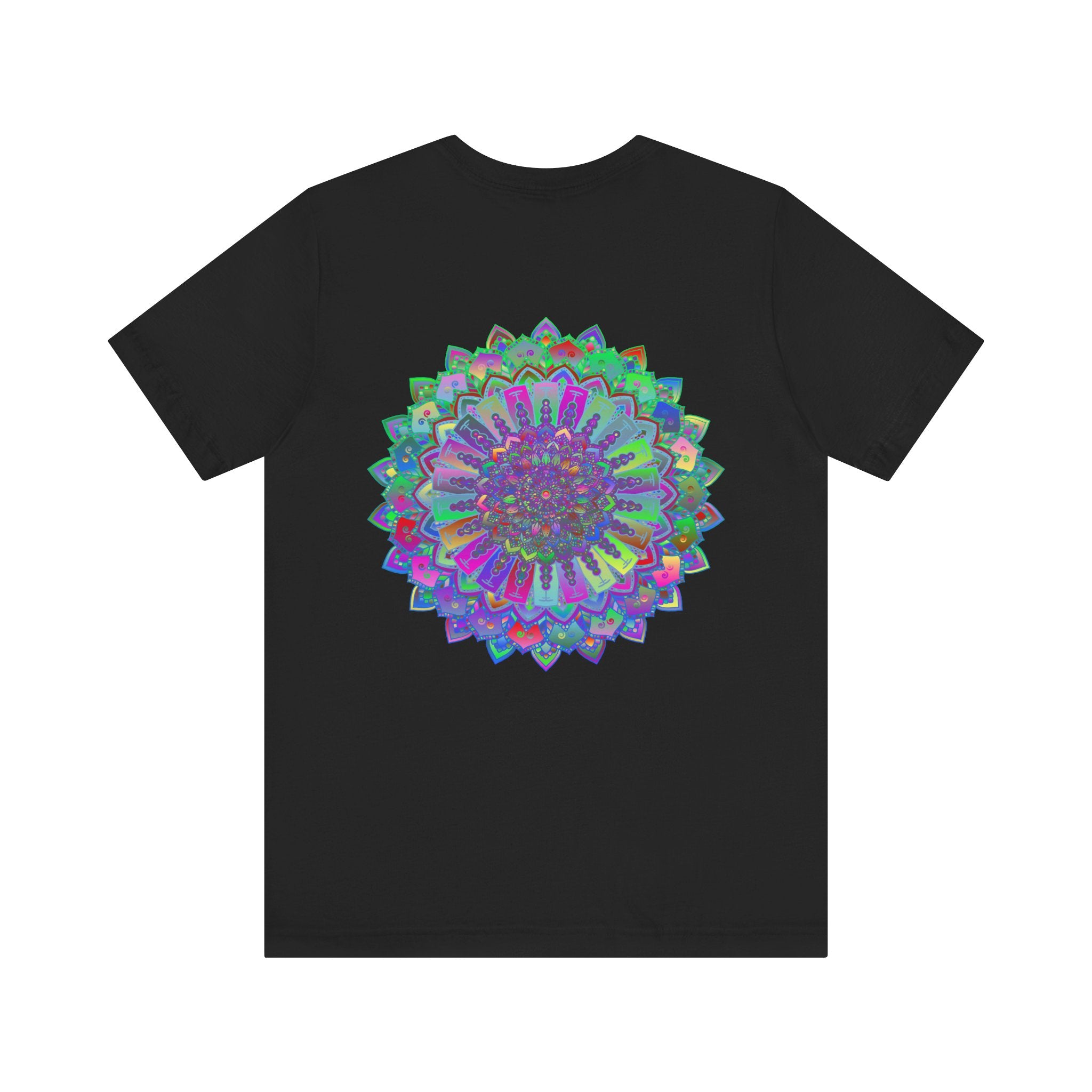 Vibrant Mandala Tee featuring intricate spiritual design for inner peace and harmony