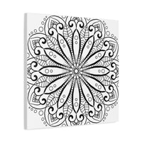 Handmade Mandala Art - Black & White Wall Art - Matte Canvas, Stretched, 125 alt text 26