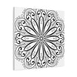 Handmade Mandala Art - Black & White Wall Art - Matte Canvas, Stretched, 125 alt text 26