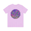 A beautiful and colorful Vibrant Mandala Tee that represents spiritual peace and harmony, perfect for bringing positive energy into your wardrobe