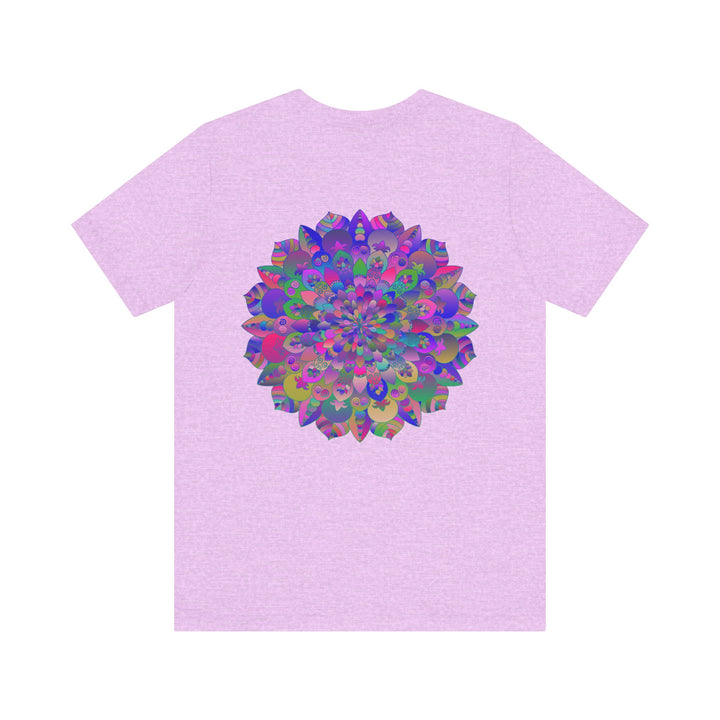 A beautiful and colorful Vibrant Mandala Tee that represents spiritual peace and harmony, perfect for bringing positive energy into your wardrobe