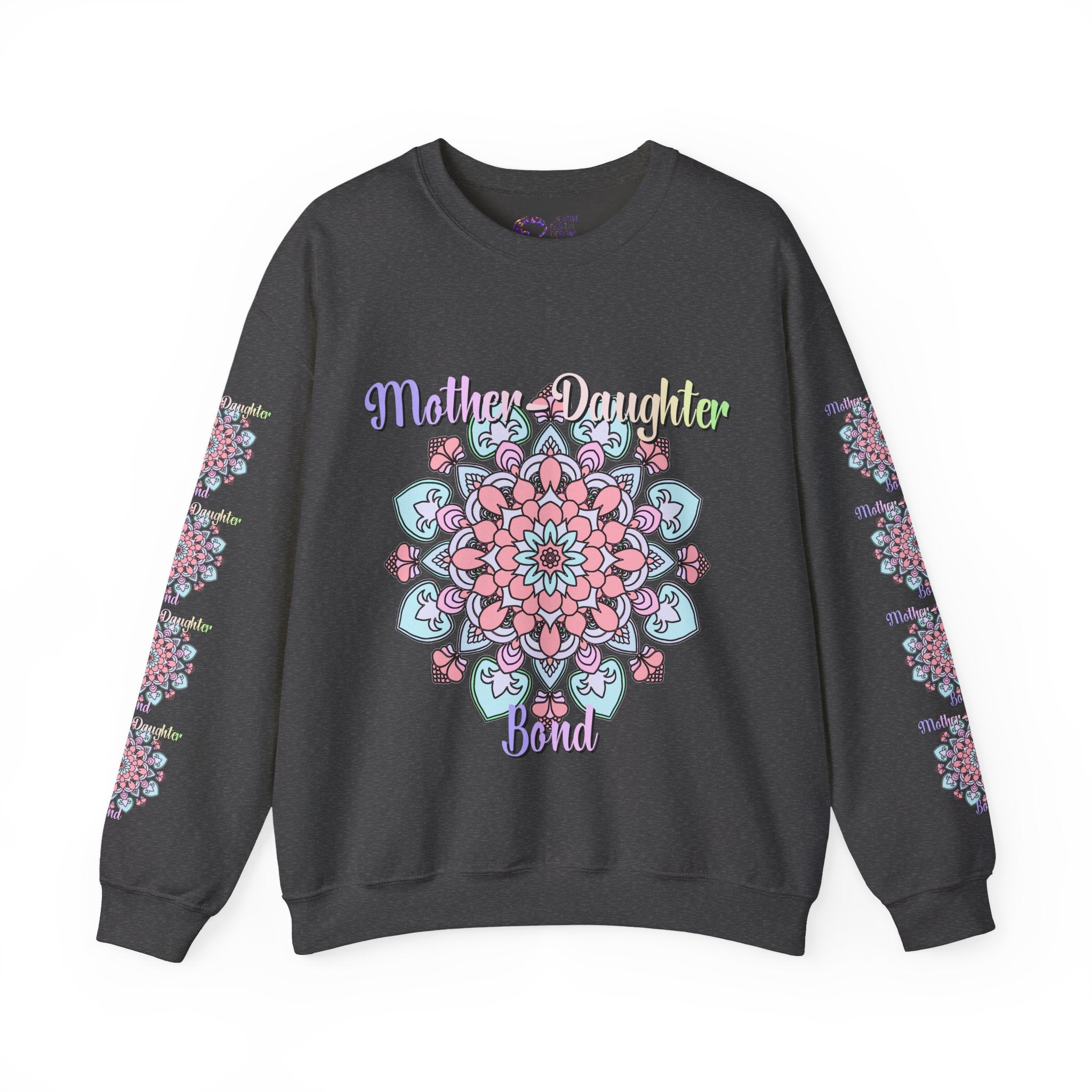 Sweatshirt mit Mandala-Muster zur Feier der Mutter-Tochter-Liebe