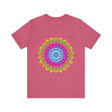 Vibrant Mandala Tee with Colorful and Intricate Design for Boho Fashion Enthusiasts