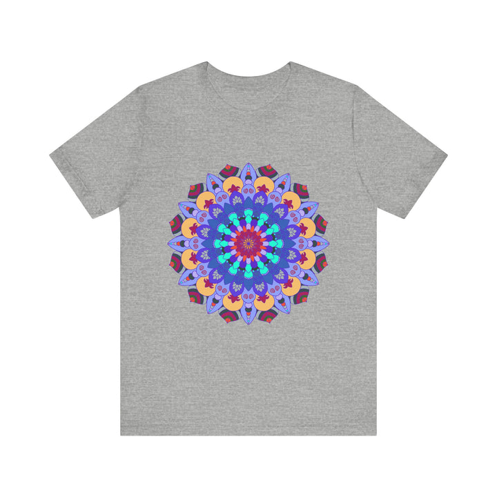 Vibrant Mandala Tee featuring colorful, intricate spiritual art design for a unique, eye-catching fashion statement