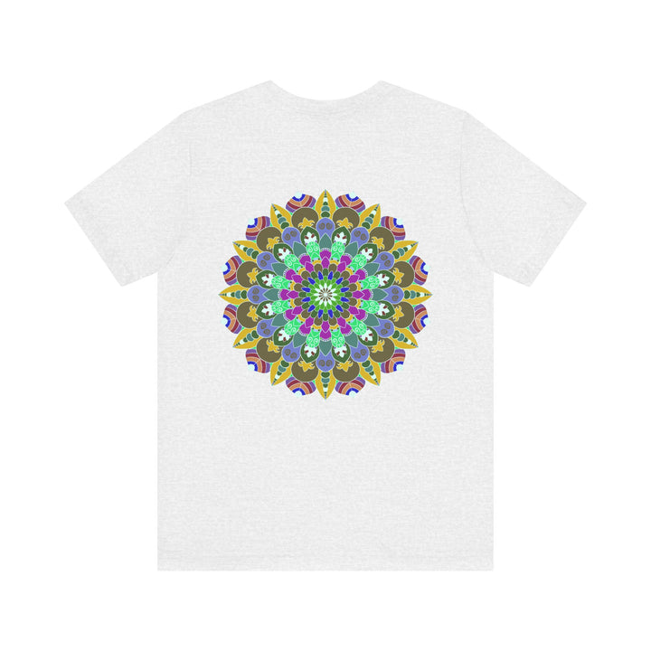 Colorful and intricate Vibrant Mandala Tee representing spiritual peace and harmony