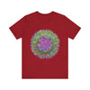 Vibrant Mandala Tee featuring a colorful and intricate geometric art design