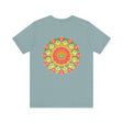 Vibrant Mandala T-Shirt featuring intricate spiritual design for peace and harmony