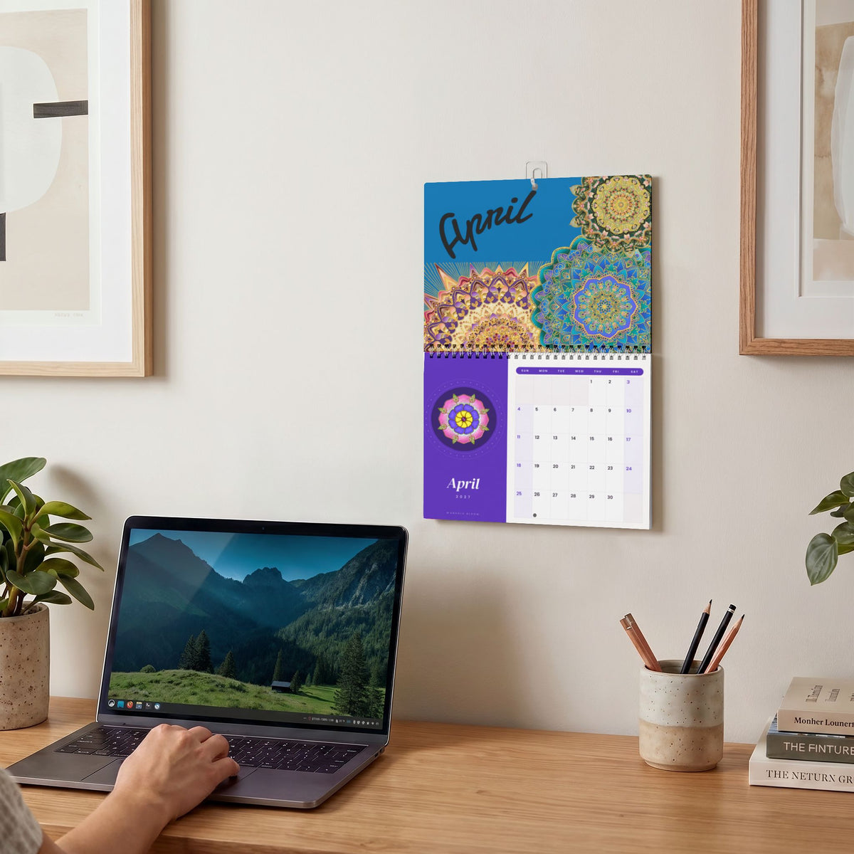 2027 Rise N’ Shine Mandala Wall Calendar