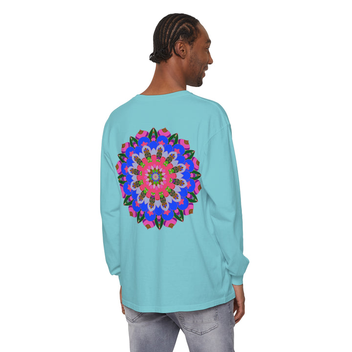 Colorful Mandala Long Sleeve T-Shirt for Unique Expression