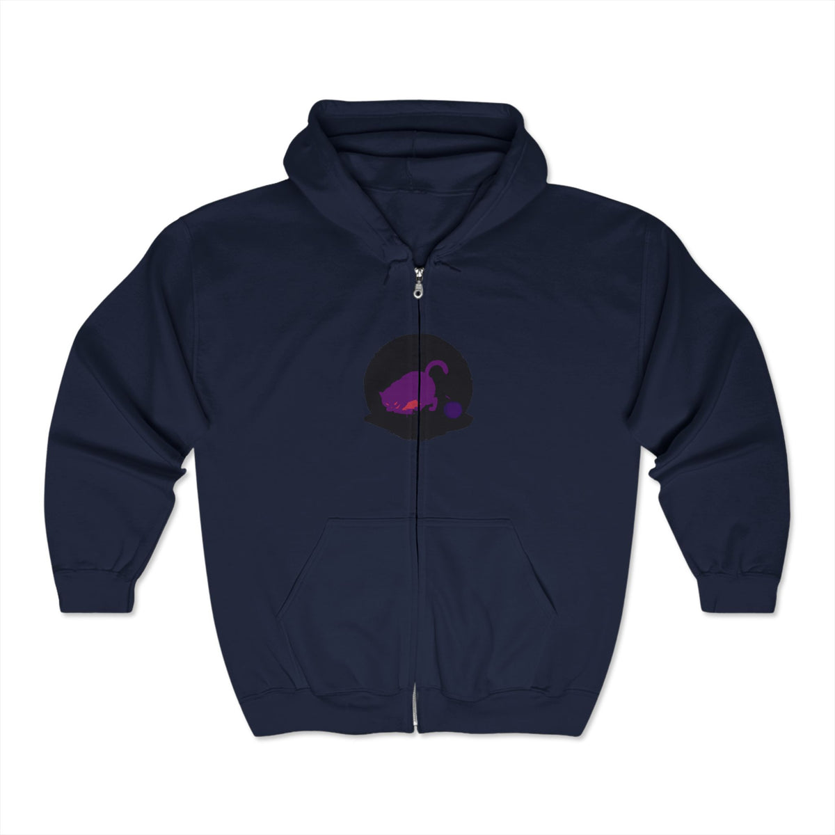 Black Cat Watercolor Hoodie with Mystical Pet Design 