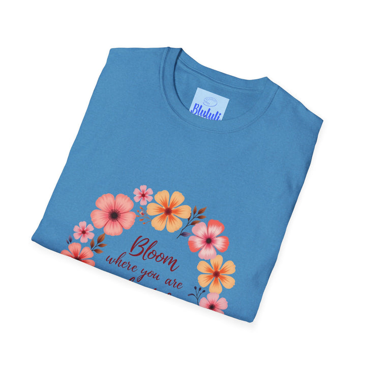 Beautiful and vibrant floral mandala quote t-shirt with intricate design