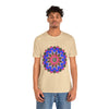 Vibrant and eye-catching Colorful Mandala Geometric T-Shirt with intricate design