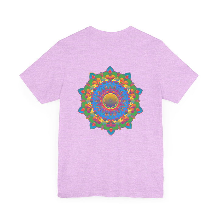 Beautiful and vibrant mandala tee representing spiritual peace and harmony for a peaceful and stylish look