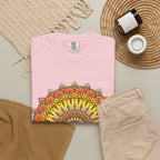 Sunburst Mandala T-Shirt — Vibrant Floral Boho Graphic Tee