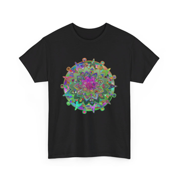 Inspiring mandala pattern printed on heavy cotton tshirt