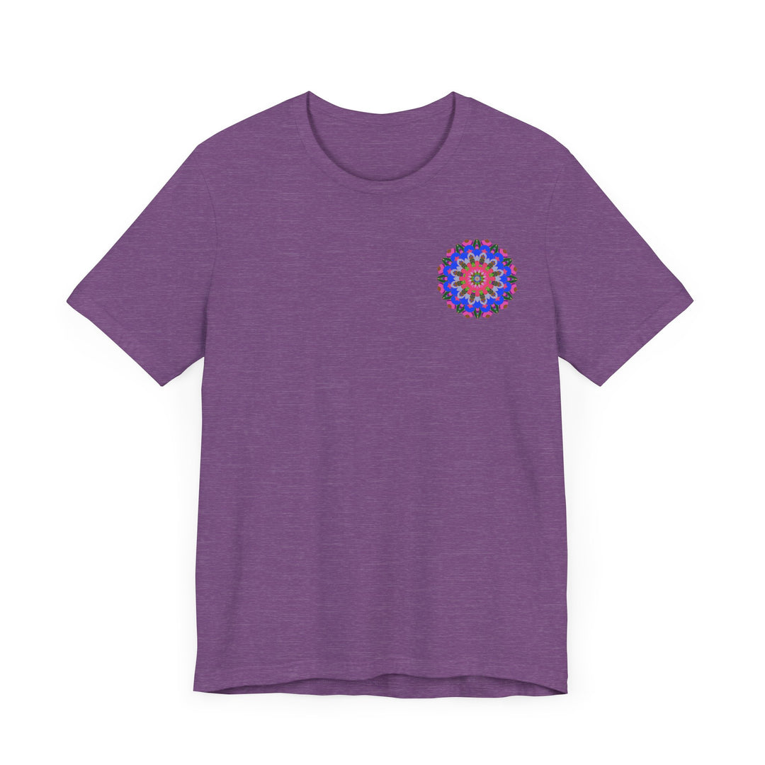 Vibrant Mandala Tee featuring intricate designs for spiritual peace and harmony, perfect for those seeking a colorful and meaningful wardrobe addition