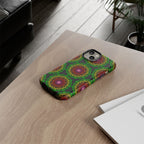 Artistic Mandala Phone Case with Bold Patterns and Modern Flair
