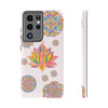 Light pink lotus flower mandala design phone case for stylish protection