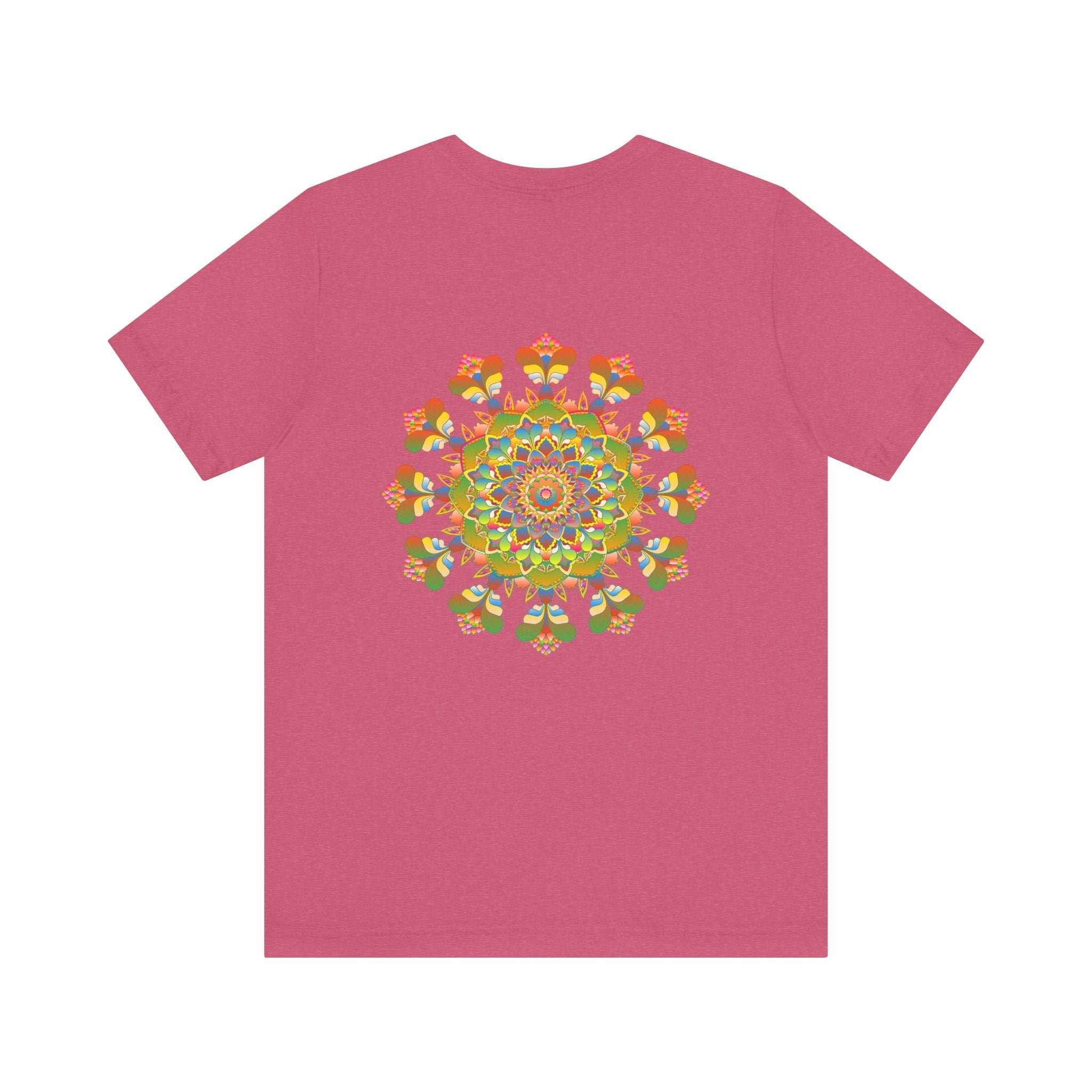 Woman in a spiritual setting wearing Mandala Peace & Harmony T-Shirt