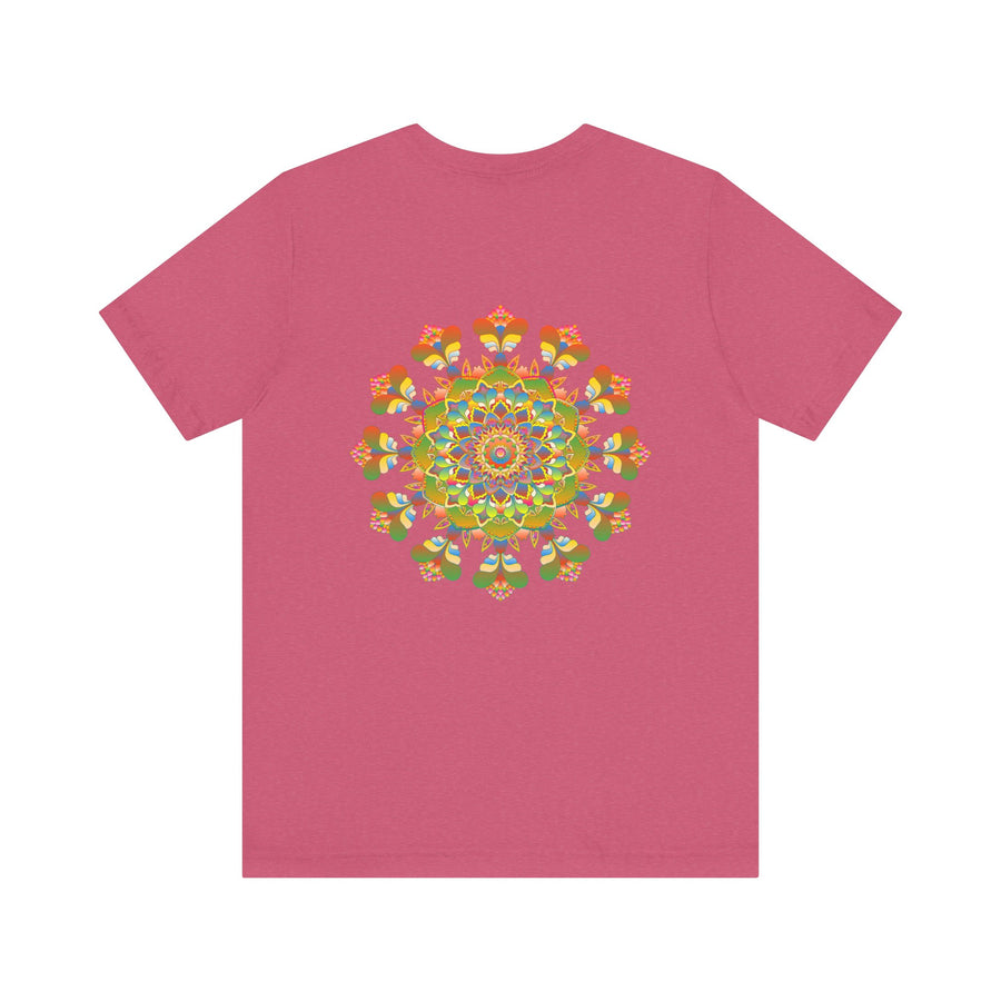 Woman in a spiritual setting wearing Mandala Peace & Harmony T-Shirt