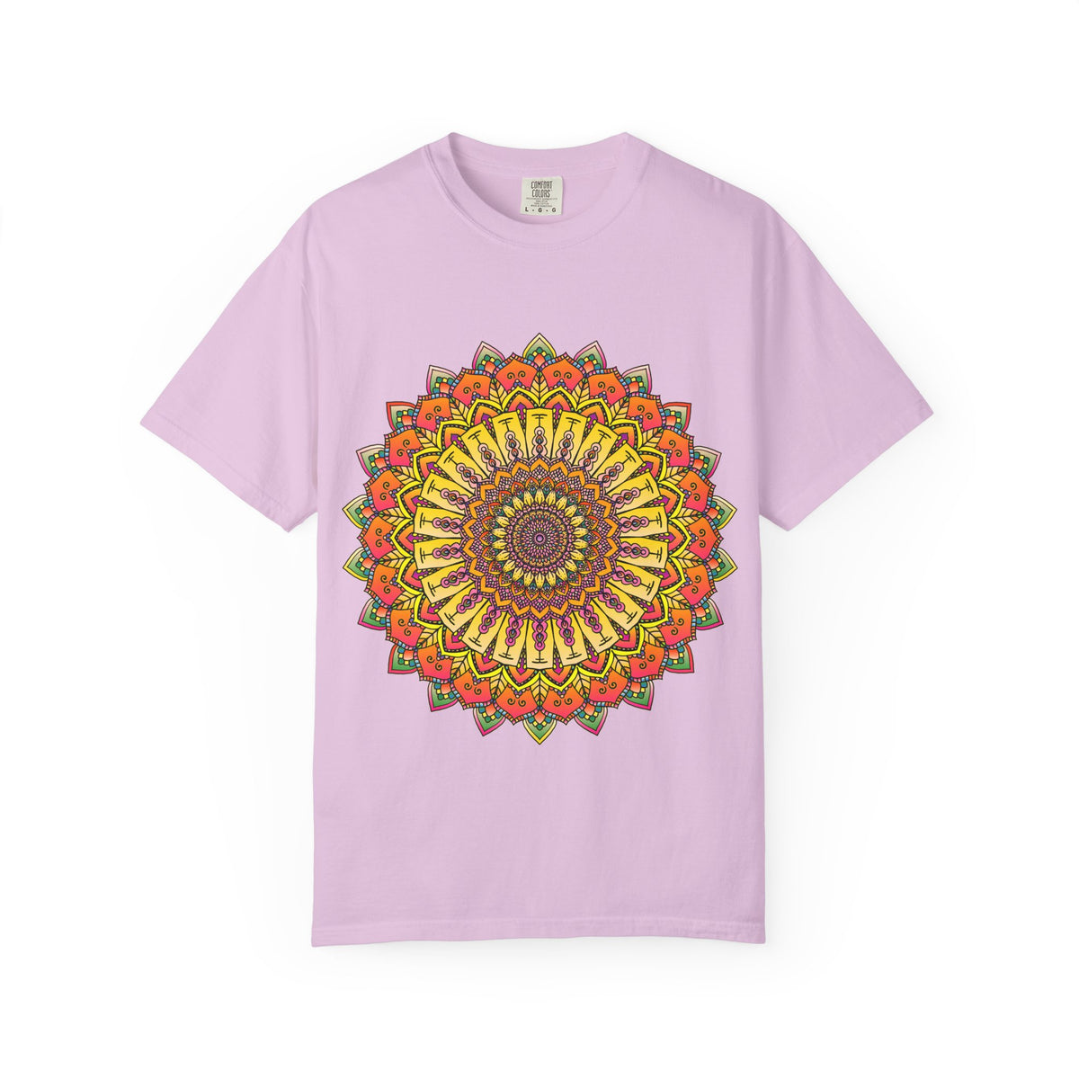 Sunburst Mandala T-Shirt — Vibrant Floral Boho Graphic Tee