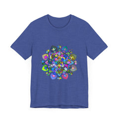 Vibrant Mandala T-Shirt featuring intricate and colorful art design on a comfortable cotton fabric
