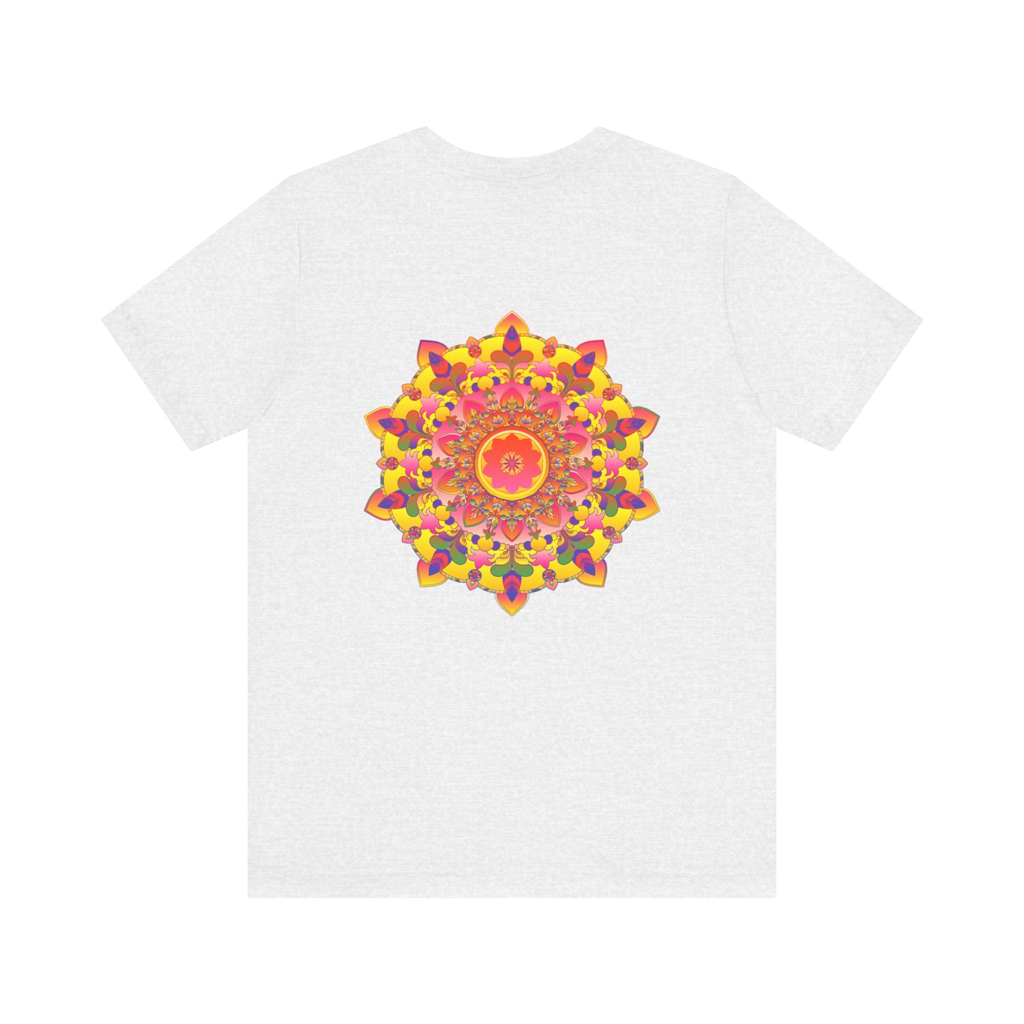  Tee showcasing a colorful and intricate mandala for spiritual connection