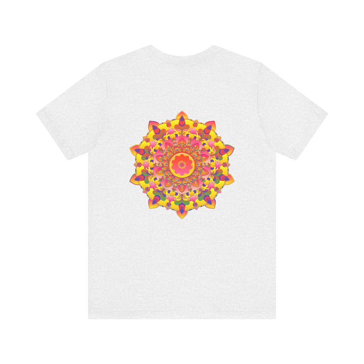  Tee showcasing a colorful and intricate mandala for spiritual connection