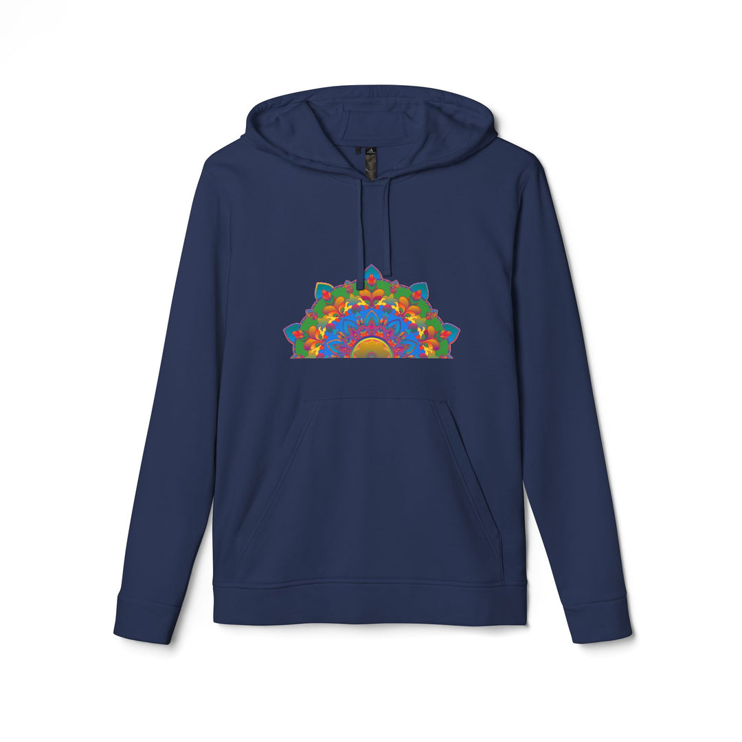 Cozy and stylish Blululi Mandala Fleece Hoodie with intricate mandala design