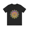 Beautiful and colorful Vibrant Mandala Tee with intricate and detailed design