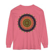 Colorful and intricate mandala design long sleeve t-shirt for women