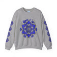  Close-up of the mandala design on the 10th Anniversary Unisex Sweatshirt, featuring vibrant colors and detailed craftsmanship 