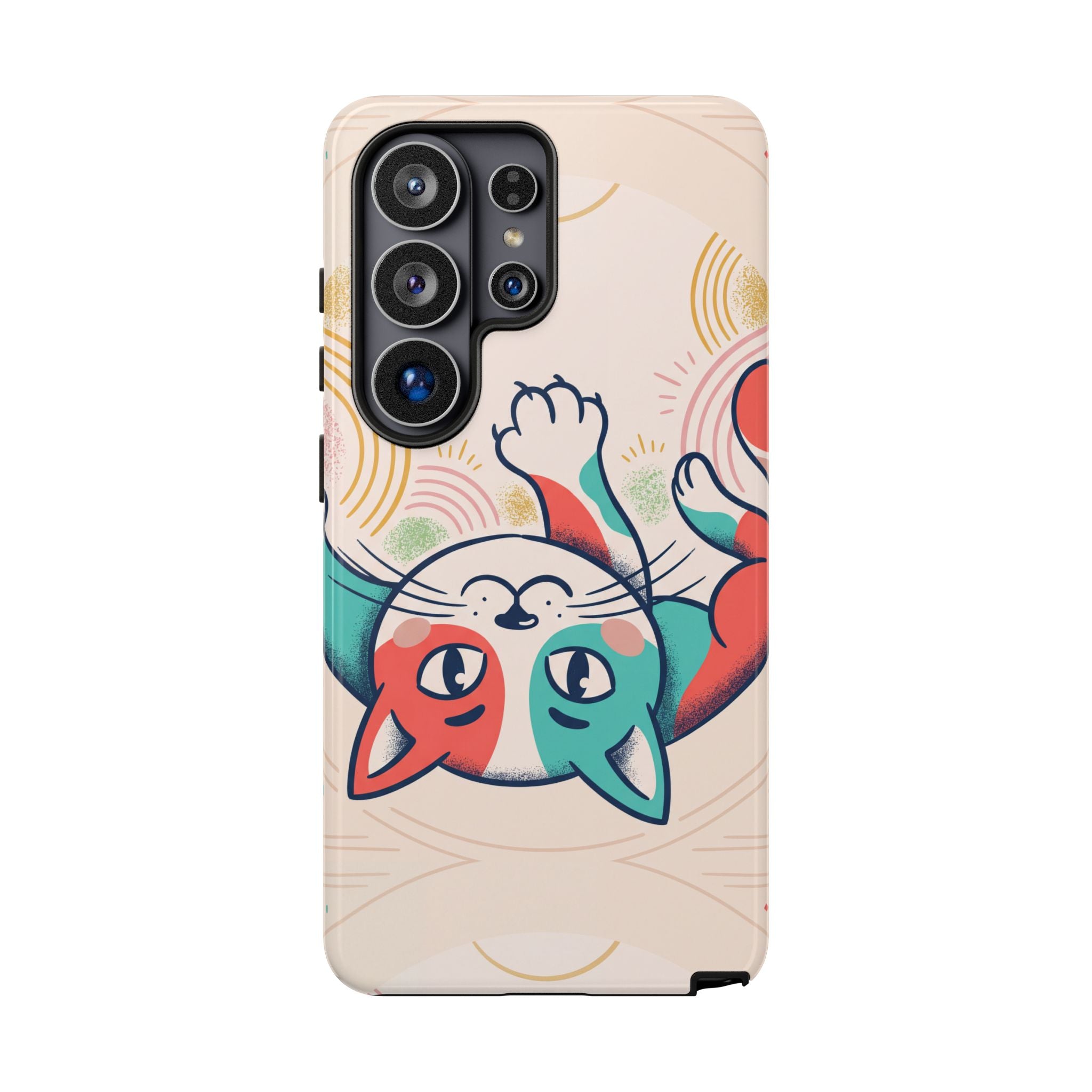 Phone Case — Cute Retro Calico Cat Protective Cover